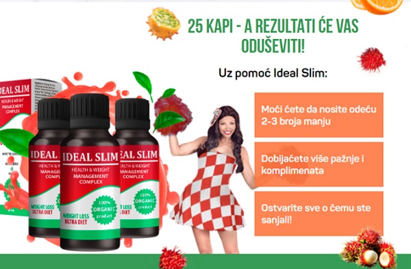 Ideal Slim kapi za mršavljenje, službena stranica